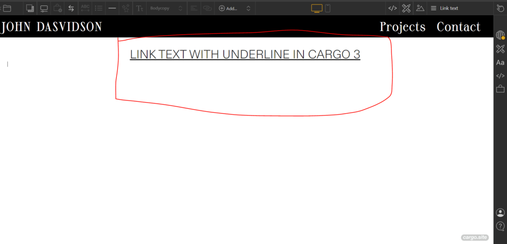 remove underline from link in cargo 2 and cargo 2