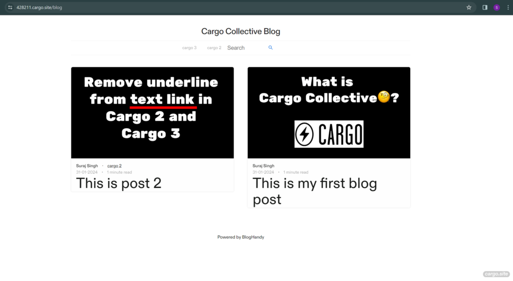 cargo collective blog integration tutorial