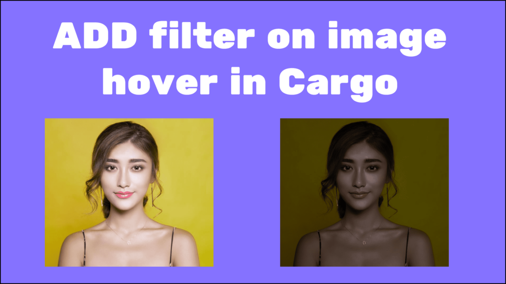 filter effect on hover in cargo collective site builder tutorial