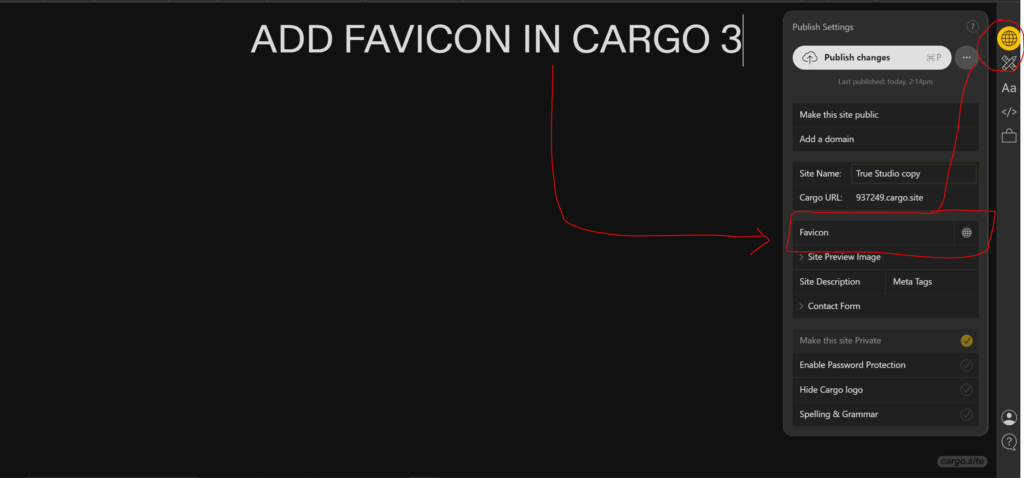 favicon in cargo 2 and cargo 3 cargo collective site tutorial