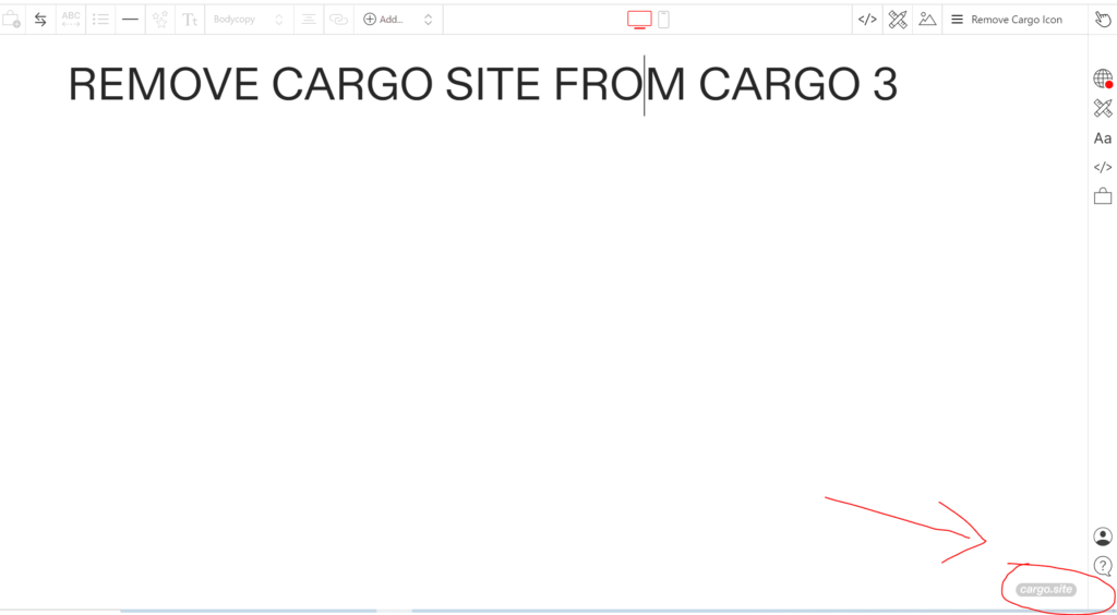 remove cargo.site logo in cargo 3