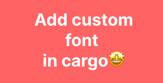 Add custom font in cargo collective website