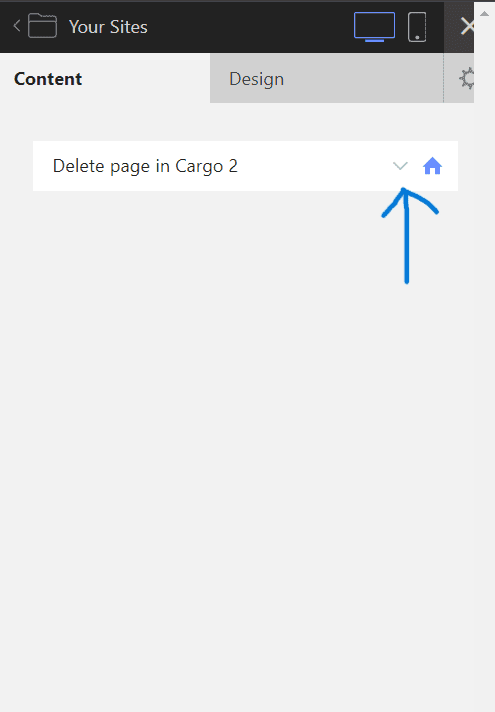 delete page in cargp 2