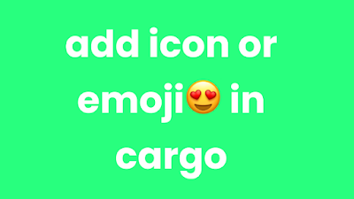 Add icon and emoji in Cargo Collective website