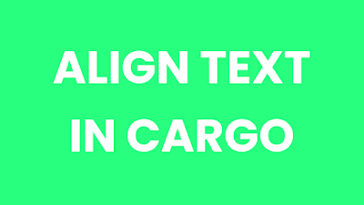 Align text center in cargo collective site builder