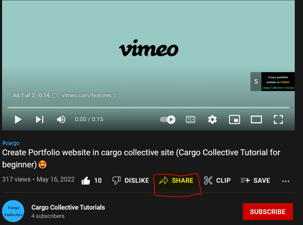 add YouTube video in cargo 