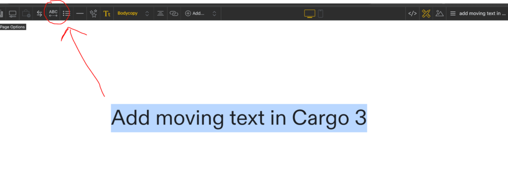 add marquee in cargo 3