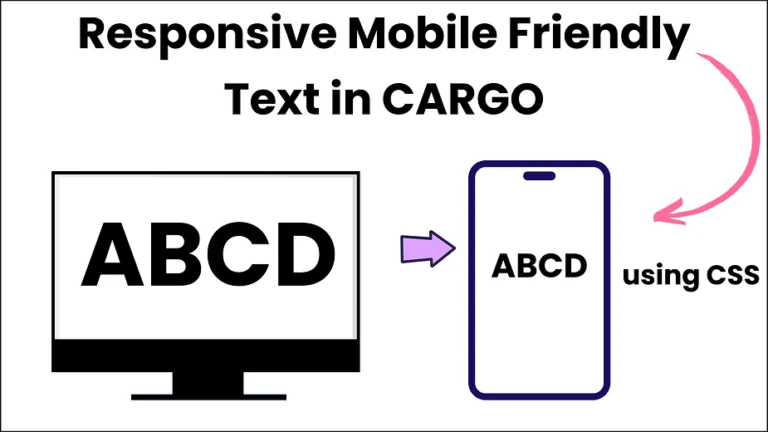 Cargo Site Mobile Adjustment – Easy