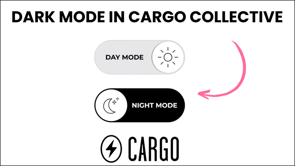 dark mode in cargo site