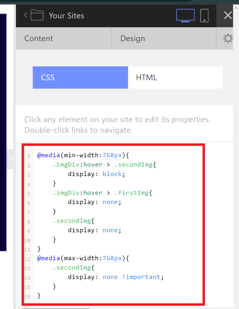 add css code in cargo 2