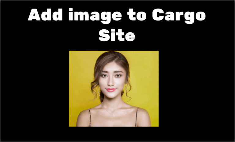 Add images in Cargo Collective site builder