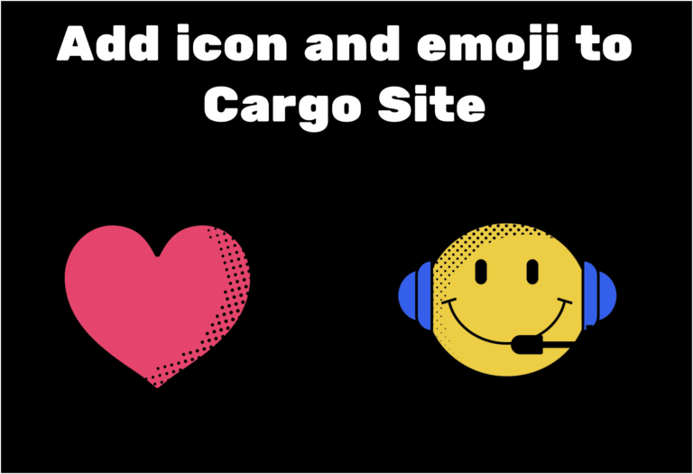 add icon and emoji in cargo site