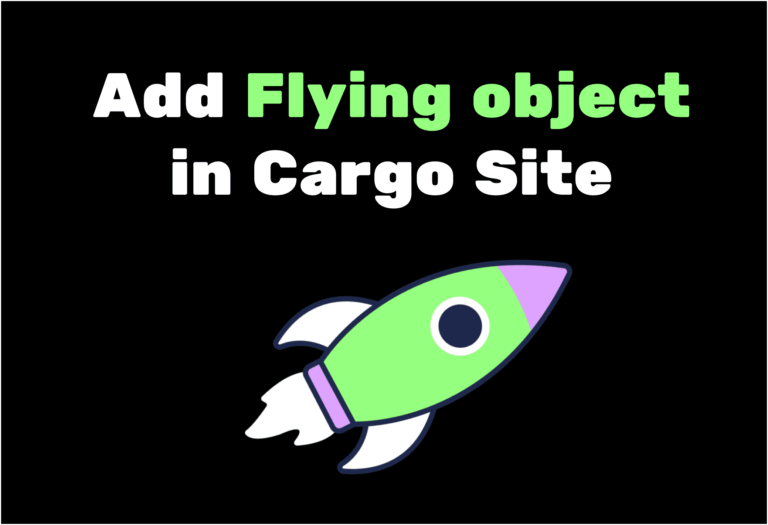 add flying object animation in cargo site