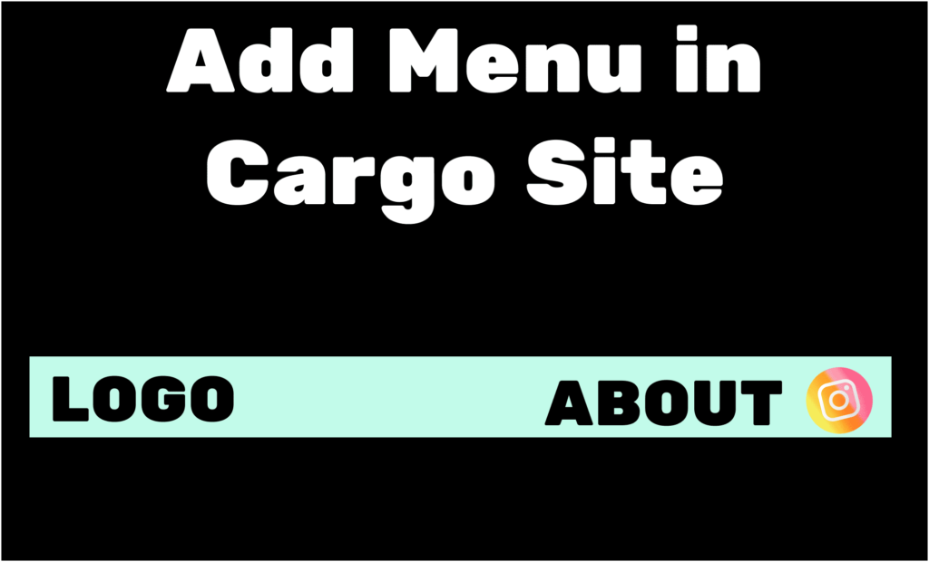 Add navbar menu for Cargo Collective Site | Cargo 2 | Cargo 3 