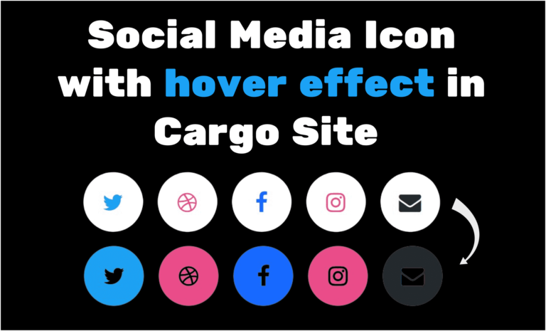 add social media in cargo collective site